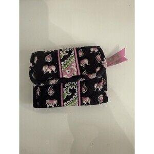 Vera Bradley Trifold Wallet Pink Elephants